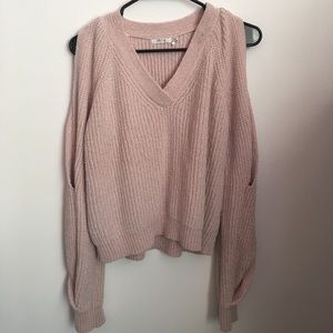 Pink open arm Sweater